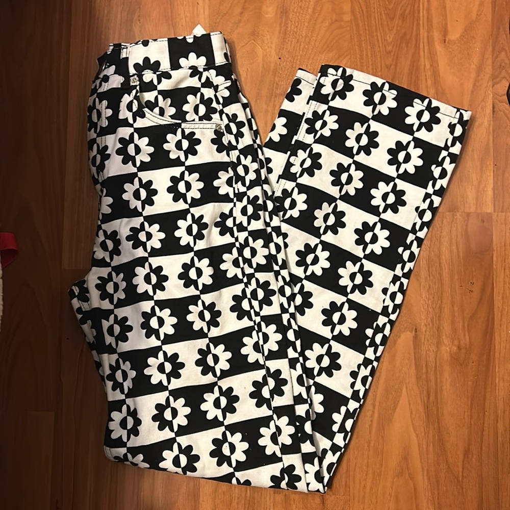 Black and White jeans